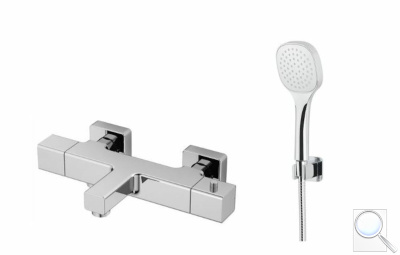 Vanová baterie Optima se sprchovým setem 150 mm chrom SIKOBSTSET222Z. 