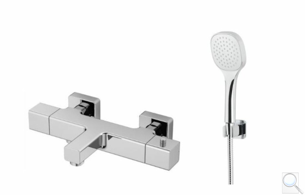 Vanová baterie Optima se sprchovým setem 150 mm chrom SIKOBSTSET222Z. 