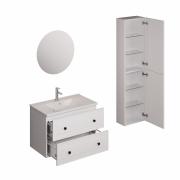 Koupelnová sestava s umyvadlem včetně umyvadlové baterie, vtoku a sifonu Naturel Forli bílá lesk KSETFORLI12. obr. 2&nbsp;