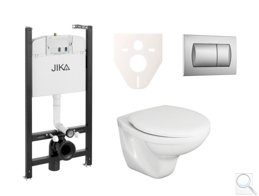 Závěsný WC set Jika do lehkých stěn / předstěnová montáž+ WC Fayans Neo SIKOJSJ3. obr. 1