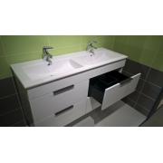 Koupelnová skříňka s dvojumyvadlem Jika Plan 120x44,1x62,2 cm bílá H4536621763001. obr. 7 