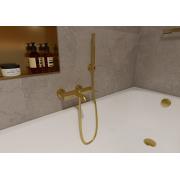 Vanová baterie SAT Aurum bez sprchového setu 150 mm broušená zlatá mat SATBAUR222BG.  (4)