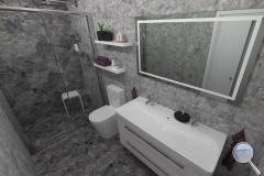 Koupelna Dom Mun 2 - mun-koupelna-seda-mramor-sprchovy-kout-umyvadlo-001