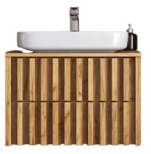 Koupelnová skříňka pod umyvadlo SAT Delano 80x46 cm dub mat DELANO80ZDDE