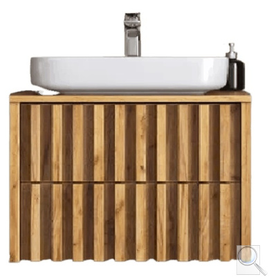 Koupelnová skříňka pod umyvadlo SAT Delano 80x46 cm dub mat DELANO80ZDDE. obr. 1