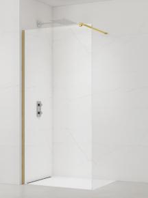 Sprchová zástěna Walk-in 110 cm SAT v barvě profilu zlatá lesk SATBWI110PRZ