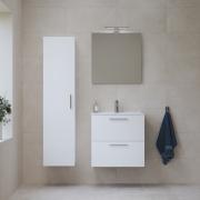 Koupelnová sestava s umyvadlem zrcadlem a osvětlením Vitra Mia 59x61x39,5 cm bílá lesk MIASET60B. obr. 9 