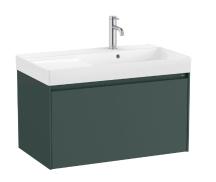 Koupelnová skříňka s umyvadlem Roca ONA 80x50,5x46 cm zelená mat ONA801ZZMP