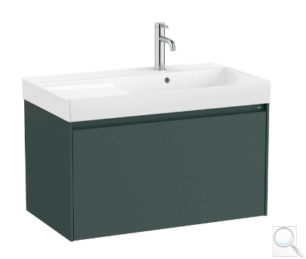 Koupelnová skříňka s umyvadlem Roca ONA 80x50,5x46 cm zelená mat ONA801ZZMP. obr. 1