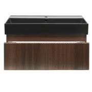 Koupelnová skříňka s umyvadlem SAT Evolution 98x30x44,8 cm ořech mat SATEVO100NAU2B. obr. 4 