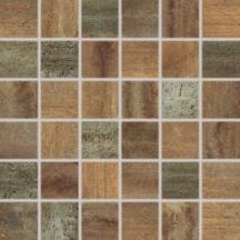 Mozaika Rako Rush metal hnědá