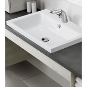 Umyvadlo na desku Kaldewei Puro 3154 60x46 cm alpská bílá bez otvoru pro baterii 900406003001. obr. 4