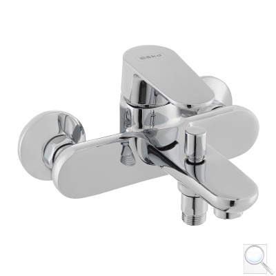 Vanová baterie SIKO Lucida bez sprchového setu 150 mm chrom SIKOBSLU222. 