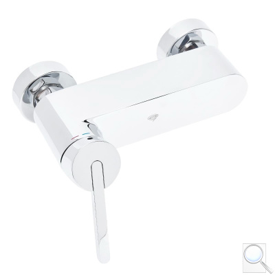 Sprchová baterie SAT Fusion bez sprchového setu chrom SATBSFU268TCH. 