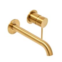 Umyvadlová baterie SAT Aurum včetně podomítkového tělesa broušená zlatá mat SATBAUR101BG