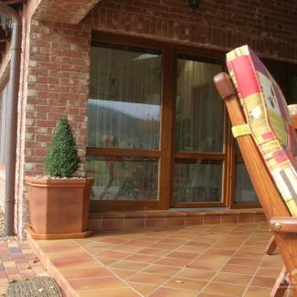 Klinker ukázky realizací - Cihlová dlažba 307 weizengelb  - 