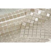 Skleněná mozaika Mosavit Metalico alum šedá. &nbsp;