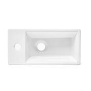 Umývátko SAT Brevis 40,5x20,5 cm otvor pro baterii vpravo SATBRE4020SR. obr. 3&nbsp;