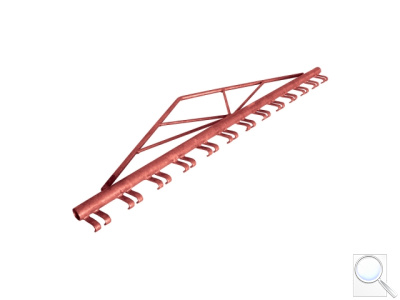 Napínací hřeben pro vypnutí svařovaných sítí pro výšky 1200 mm, 1500 mm (v základové barvě). 