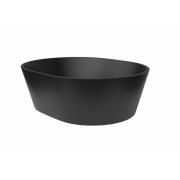 Umyvadlo na desku SAT Aula 47x38 cm černá mat bez otvoru pro baterii, bez přepadu SATAU4738C.  (2)