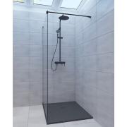 Sprchová vanička obdélníková SAT Alek 120x90 cm litý mramor černá SATALEK12090. obr. 6 