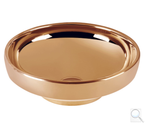 Umyvadlo na desku Vitra Water Jewels 40x40 cm měď 4334-073-0016. 