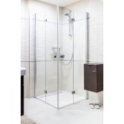 Sprchové dveře 80x195, 90x195, 100x195 cm SAT SK chrom lesklý. Dekor transparent 