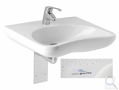 Bezbariérové umyvadlo Jika Mio 64x55 cm otvor pro baterii uprostřed H8137141001041. obr. 1