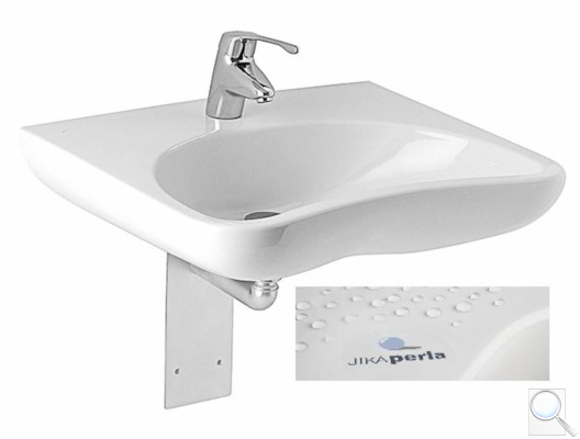 Bezbariérové umyvadlo Jika Mio 64x55 cm otvor pro baterii uprostřed H8137141001041. obr. 1