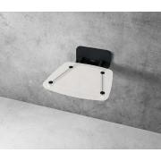 Sprchové sedátko Ravak OVO B sklopné šířka 36 cm čirá/černá B8F0000059. obr. 2