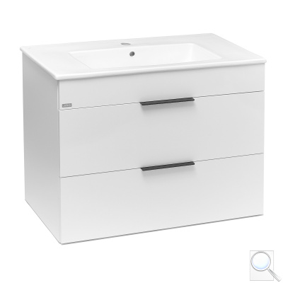 Koupelnová skříňka s umyvadlem Jika Plan 80x44,1x62,2 cm bílá H4537621763001. obr. 1