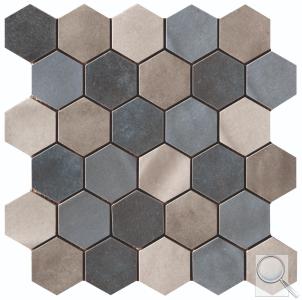 Mozaika Cir Materia Prima mix blue hexagon modrá