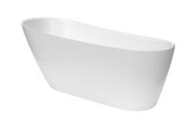 Volně stojící vana SAT Leona 168,7x73,4 cm litý mramor levá i pravá SATLEO1690