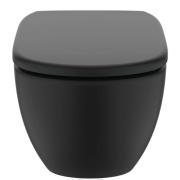 WC závěsné se sedátkem softclose Ideal Standard Tesi silk black mat zadní odpad T5361V3. obr. 2 
