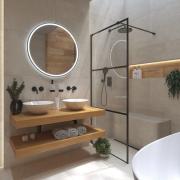 Deska pod umyvadlo Naturel Dolce 100x8x50 cm dub medový mat DO10050DM. (2)