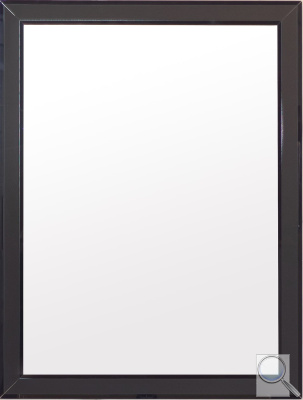 Zrcadlo s fazetou Amirro 60x80 cm černá 411-101, ZSALANT8060F. 