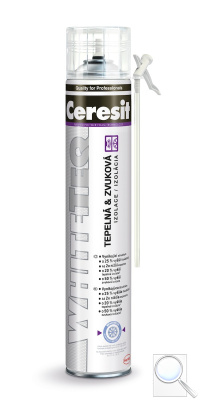 PU pěna Ceresit WhiteTeq bílá 750 ml - trubičková. 