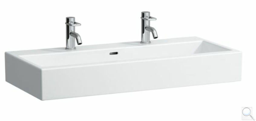 Nábytkové umyvadlo Laufen Living City 100x46 cm dva otvory pro baterii H8184370001071. obr. 1