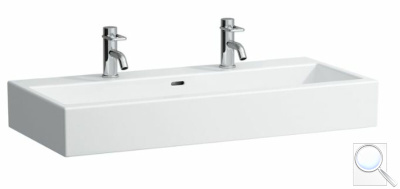 Nábytkové umyvadlo Laufen Living City 100x46 cm dva otvory pro baterii H8184370001071. obr. 1