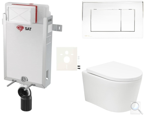 Závěsný WC set k zazdění SAT BREVIS SIKOSZBRTOR21. obr. 1