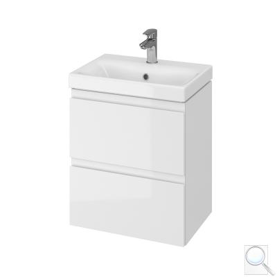 Koupelnová skříňka s umyvadlem Cersanit Dormo 50x34,5x63 cm bílá lesk SIKONCMO006BL 