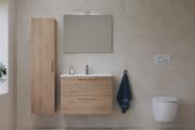 Koupelnová sestava s umyvadlem zrcadlem a osvětlením Vitra Mia 59x61x39,5 cm dub MIASET60D (obr. 6)