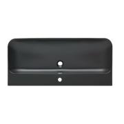 Nábytkové umyvadlo SAT Fusion 100,6x46 cm černá matná otvor pro baterii uprostřed SATFUS10046BKM. obr. 2
