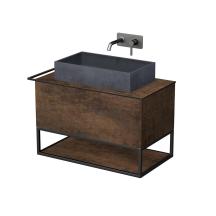 Koupelnová skříňka pod umyvadlo Naturel Oxo 90x58x50 cm měď mat OXO901ZKDLM