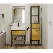 Regál Naturel Blackframe 40x181x35 cm javor lesk BFRAMEREG4. obr. 3