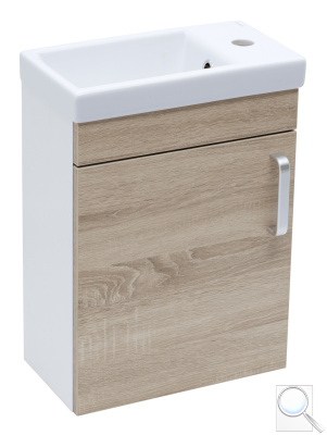 Koupelnová skříňka s umyvadlem Naturel Vario Dekor 40x50x22 cm dub bardolíno mat VARIO240BIDB. 