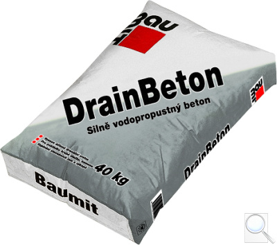 Drenážní beton Baumit DrainBeton. 