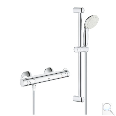 Sprchová baterie GROHE Grohtherm se sprchovým setem 150 mm chrom 34565001. obr. 1