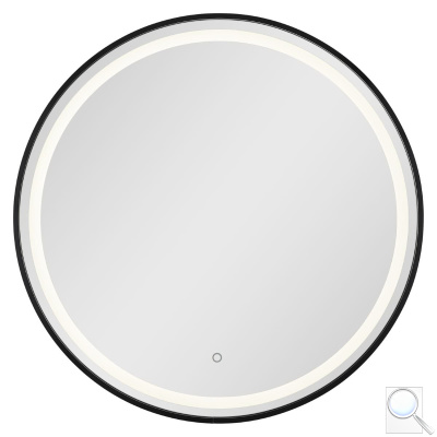 Zrcadlo se senzorem SAT 70x70 cm černá SATZKULED70CE. obr. 1