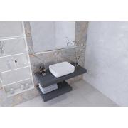 Deska pod umyvadlo bez umyvadla Naturel Dolce 70x8x50 cm černá mat. obr. 2&nbsp;